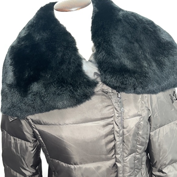 Real fur and real down coat by dawn levy size small - Picture 3 of 13